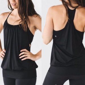 Lululemon Black No Limit Built In Bra Tank Top Sm